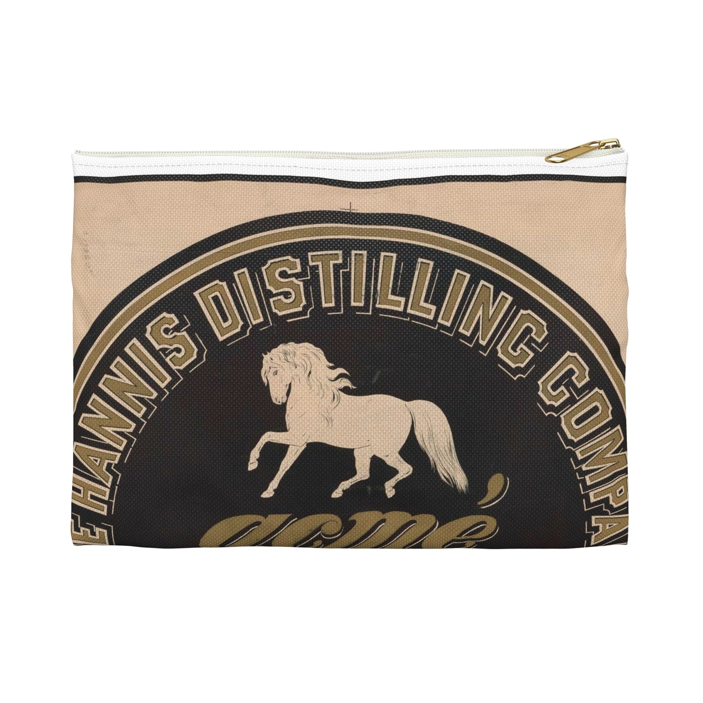 The Hannis Distilling Company, acme, pony Large Organizer Pouch with Black Zipper