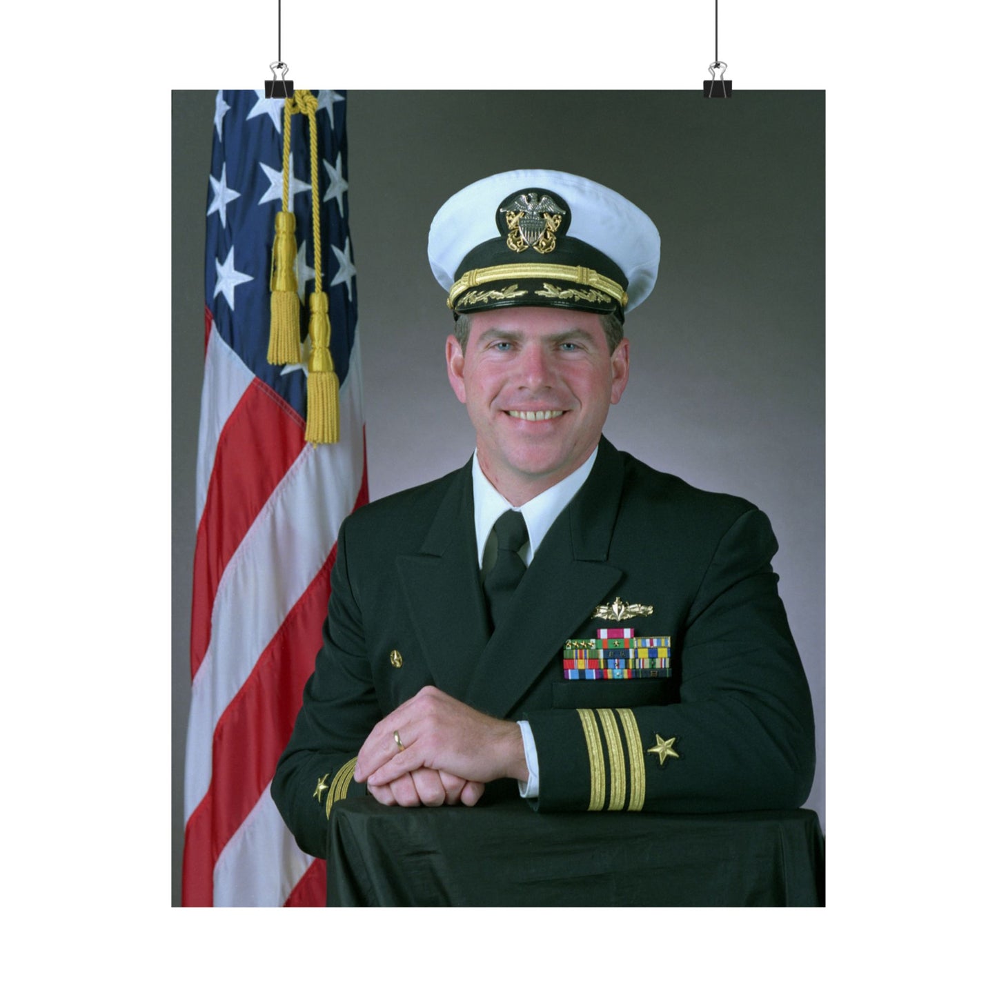 Commander Theodore J. Hoffman, USN High Quality Matte Wall Art Poster for Home, Office, Classroom