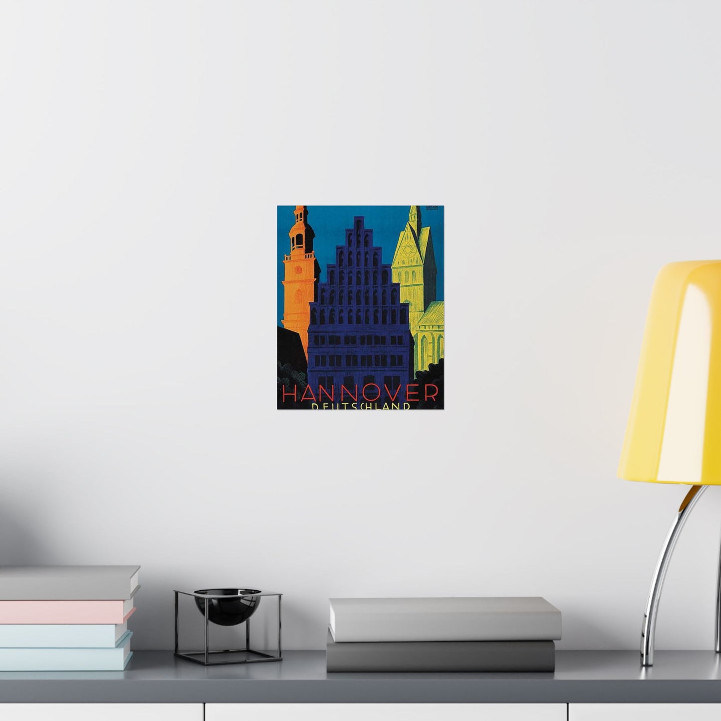 1930 circa Valentin Zietara Plakat Hannover, die Großstadt im Grünen High Quality Matte Wall Art Poster for Home, Office, Classroom