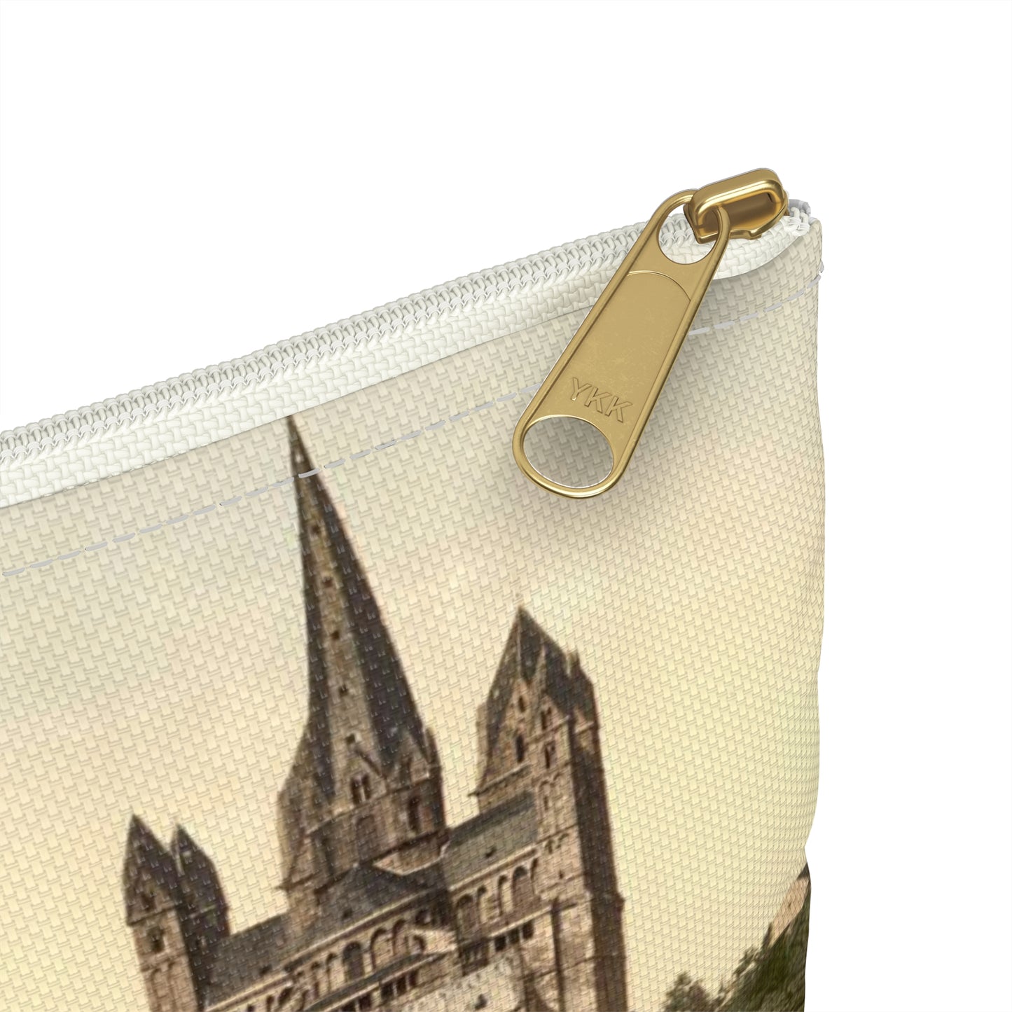 [Castle and cathedral, Limburg (i.e., Limburg an der Lahn), Hesse-Nassau, Germany] Large Organizer Pouch with Black Zipper