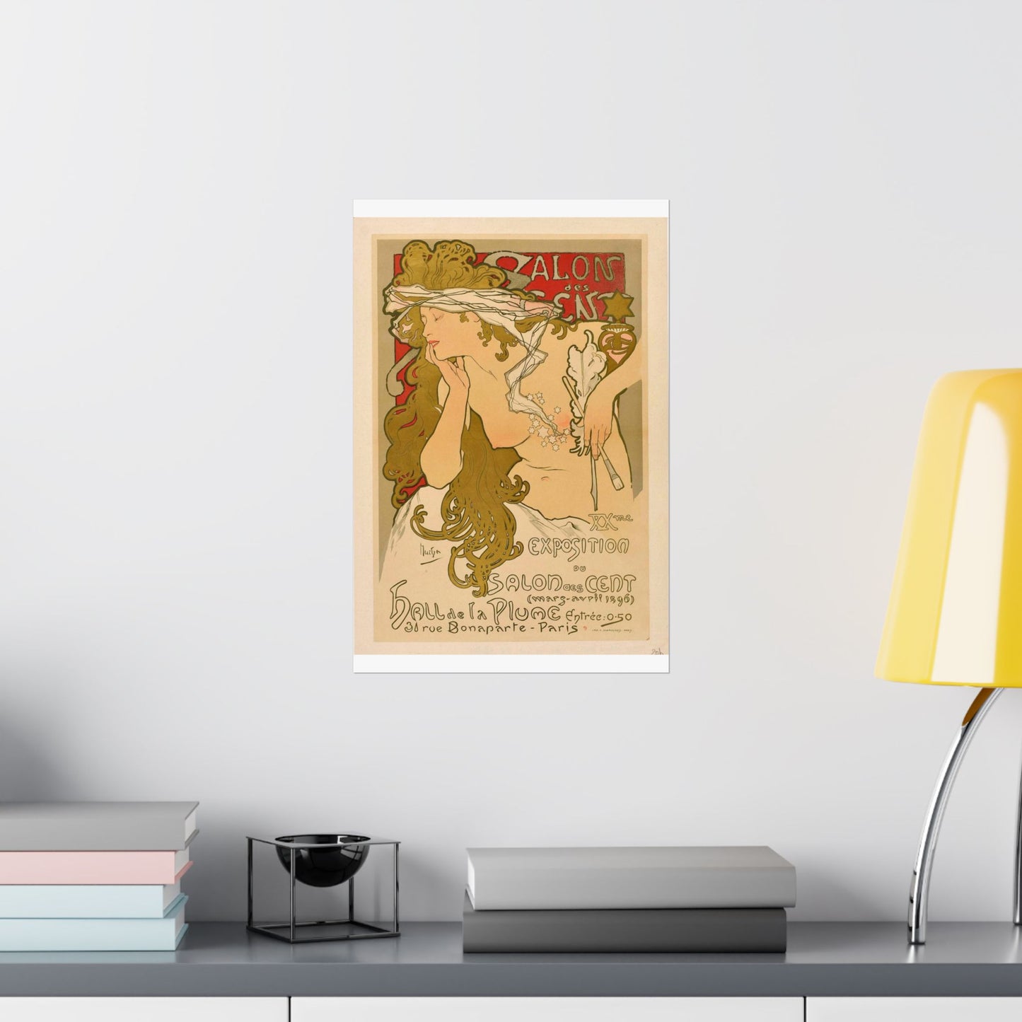 Salon des Cent (20) - mars 1896 High Quality Matte Wall Art Poster for Home, Office, Classroom