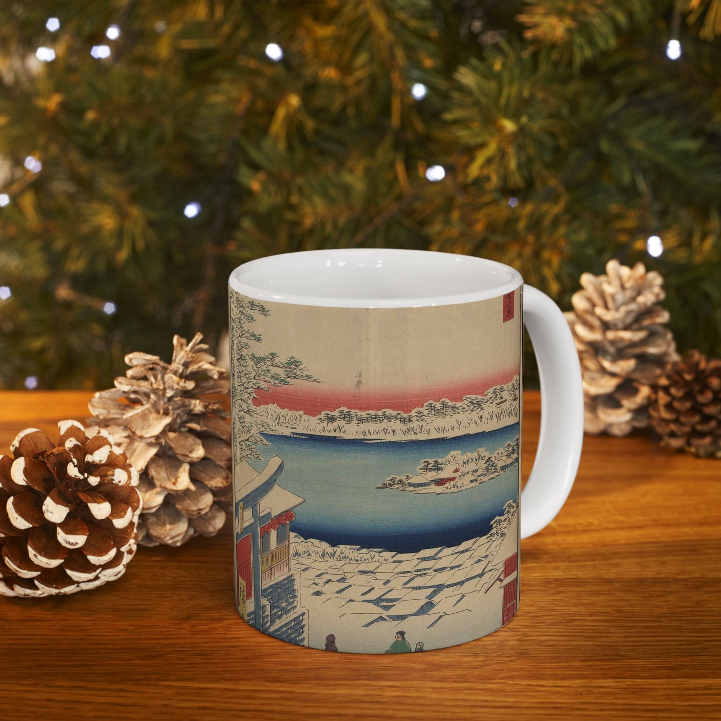 Yushima tenjin sakaue chōbō Andō Hiroshige Beautiful Novelty Ceramic Coffee Mug 11oz