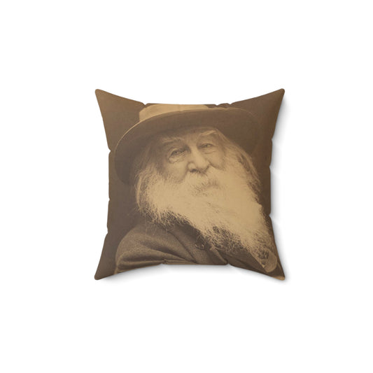 George C. Cox - Walt Whitman - Google Art Project Decorative Accent Square Pillow