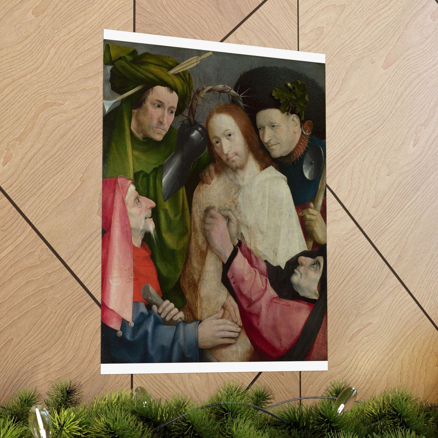 Hieronymus Bosch - Christ Mocked (The Crowning with Thorns) - Google Art Project High Quality Matte Wall Art Poster for Home, Office, Classroom