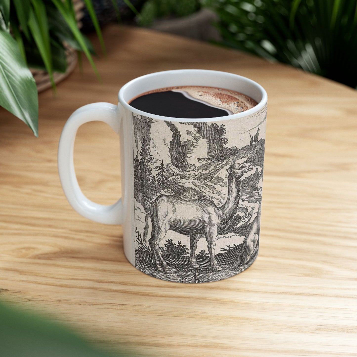 Adriaen Collaert - Dromedarissen en een kameel Beautiful Novelty Ceramic Coffee Mug 11oz