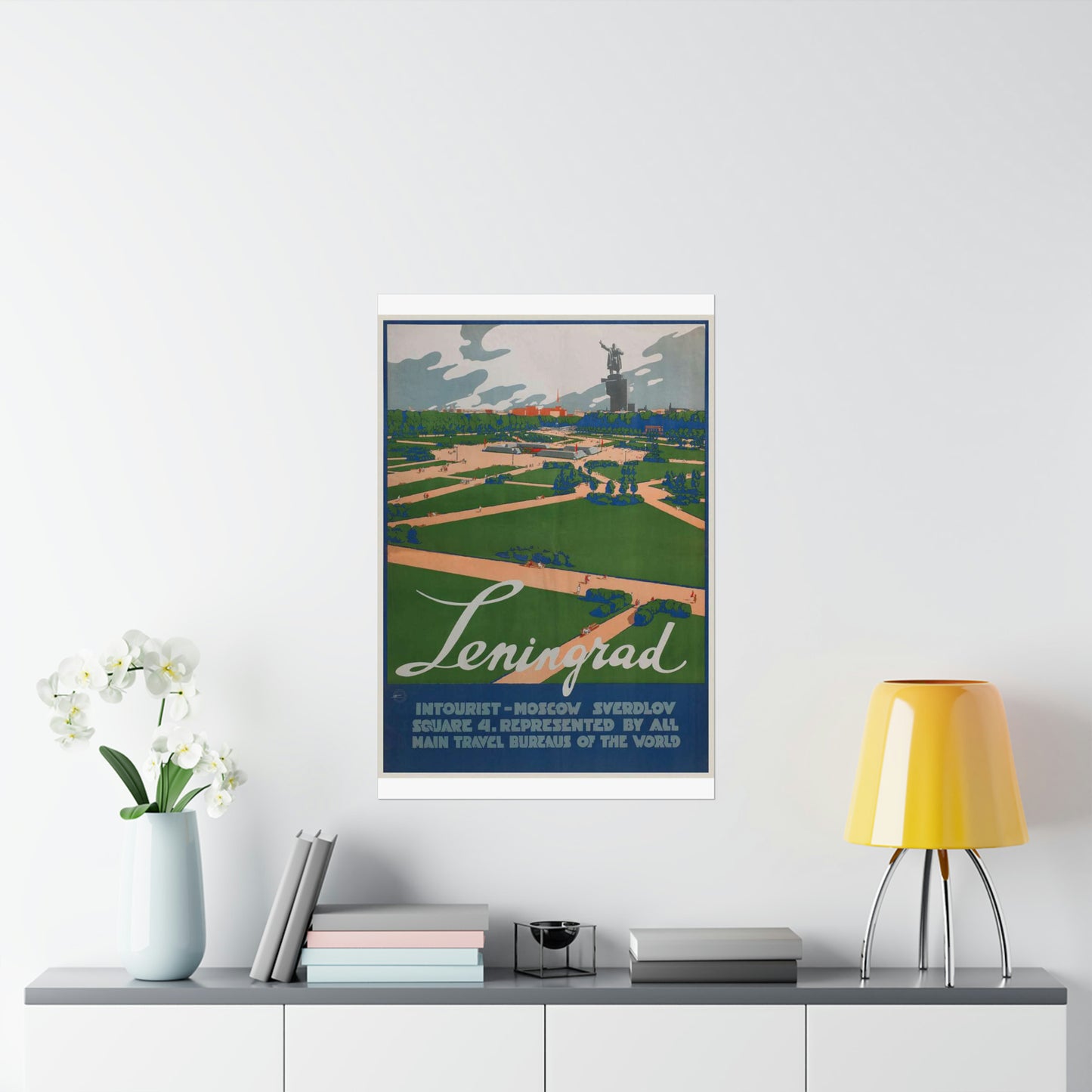 Leningrad (Travel poster), Art Deco Poster High Quality Matte Wall Art Poster for Home, Office, Classroom
