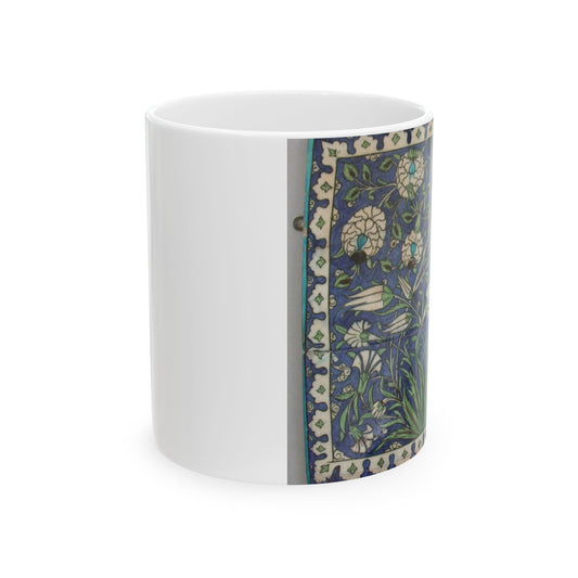 Tile Panel, 15th century - Public domain photo of museum object Beautiful Novelty Ceramic Coffee Mug 11oz