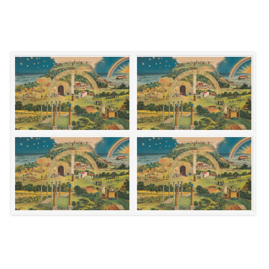Our emblematic mystic light of masonry Laminated UV Protective Vinyl Stickers