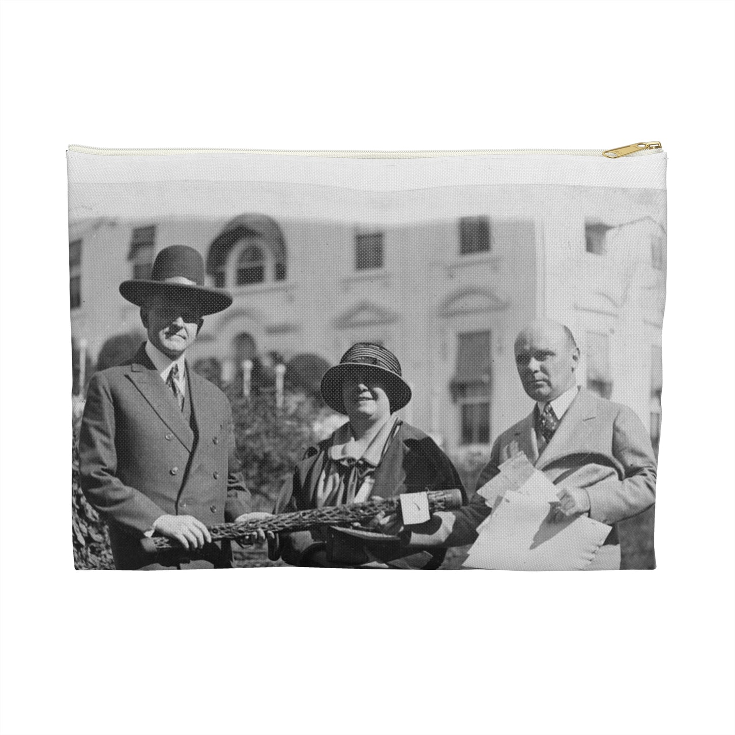 Mr. Coolidge becomes an honorary member of the Smoki [i.e., Hopi] tribe of Arizona--Miss Grace M. Sparks, Secty. of the Chamber of Commerce of Prescott, Ariz. and H.M. Watkins, Secty. of the Chamber of Phoenix Large Organizer Pouch with Black Zipper