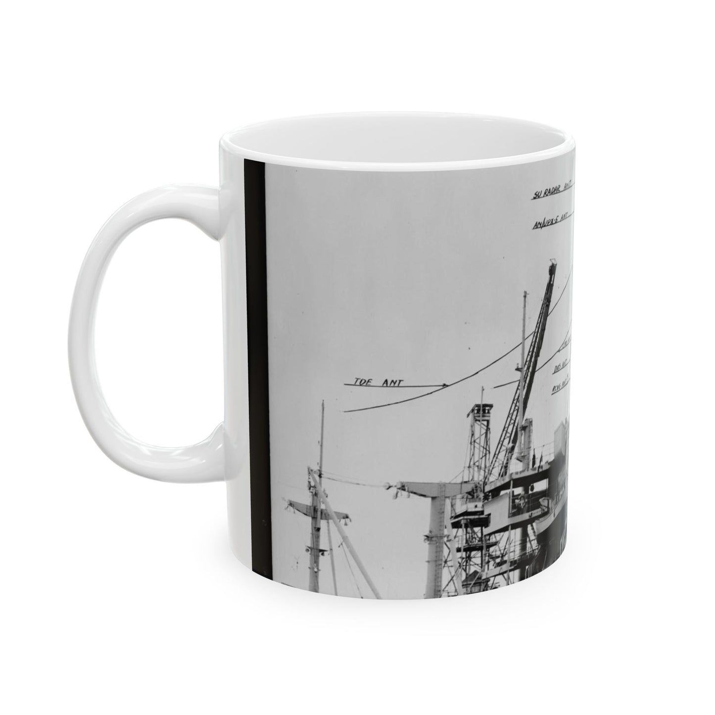 Navy Ship AF-38 Merapi - Public domain photogrpaph Beautiful Novelty Ceramic Coffee Mug 11oz