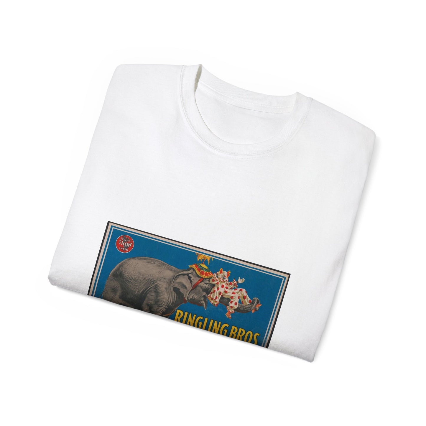 Ringling Bros. and Barnum & Bailey the greatest show on earth White T-Shirt Gildan 2000 Cotton Unisex