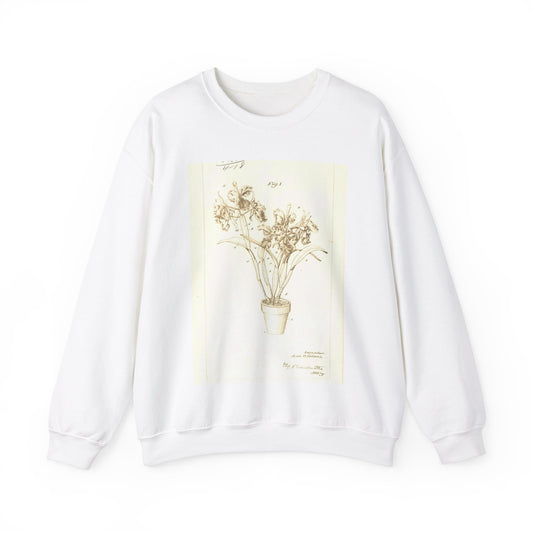 Patent Case File No. 1,904,788, Display of Cut Flowers, Inventor- Jesse H. Holmes. - DPLA - f3d0d85a6e6b3c501e6aa63084a03aaf (page 10) White Heavy Blend Adult Crew Neck SweatShirt