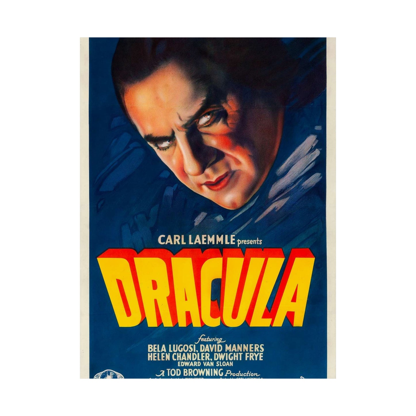 Dracula (1931 film poster - Style A) High Quality Matte Wall Art Poster for Home, Office, Classroom