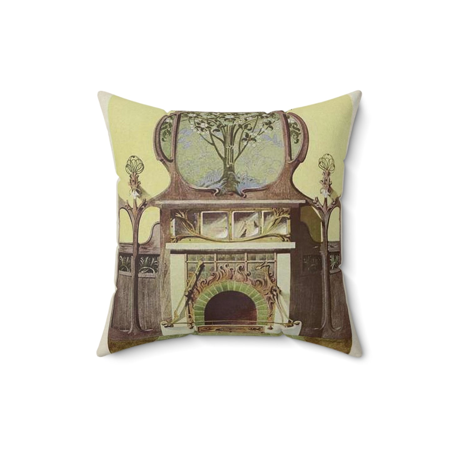 345ARTIST Bonvallet, L. H. Projet De Cheminée., Nancy Decorative Accent Square Pillow