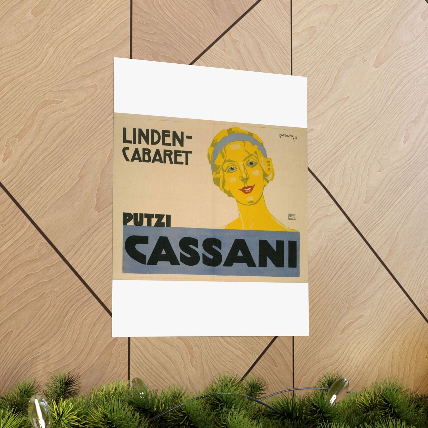 Putzi Cassani - Linden-Cabaret - Jo Steiner, 1913 High Quality Matte Wall Art Poster for Home, Office, Classroom