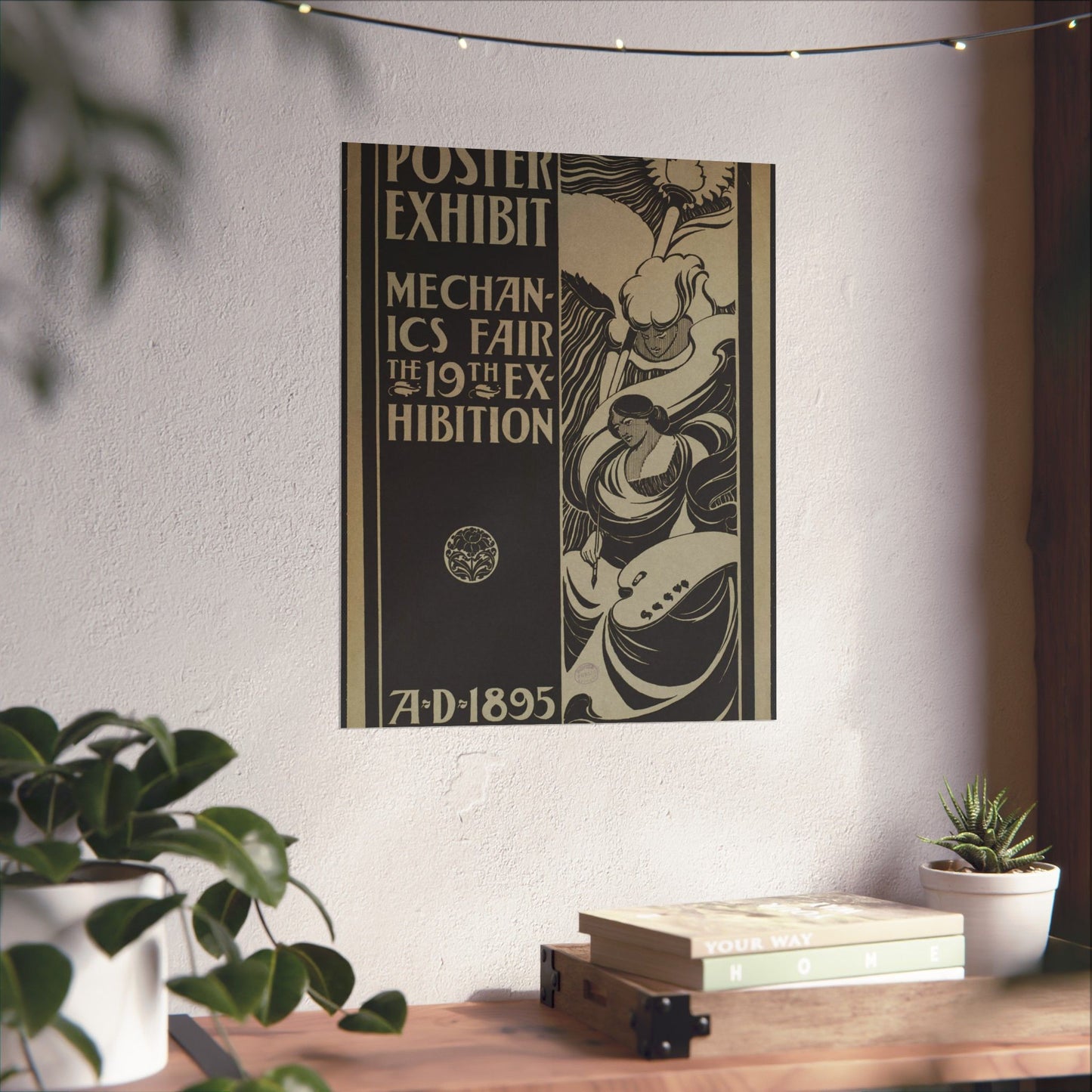 Poster exhibit, Mechanics Fair, the 19th exhibition, A.D. 1895 High Quality Matte Wall Art Poster for Home, Office, Classroom