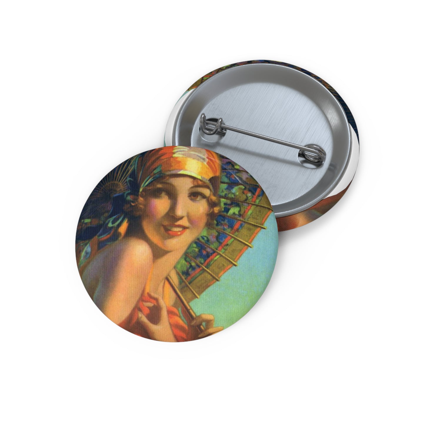 Miss Universe by Edward Mason Eggleston, 1933 Pin Buttons with Crisp Design