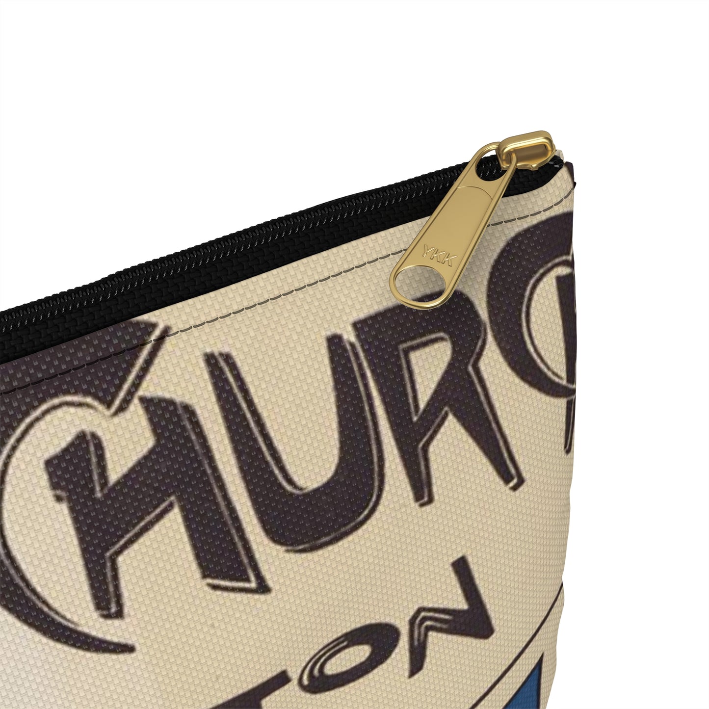 Uncle Sam's church by John Bell Bouton Large Organizer Pouch with Black Zipper