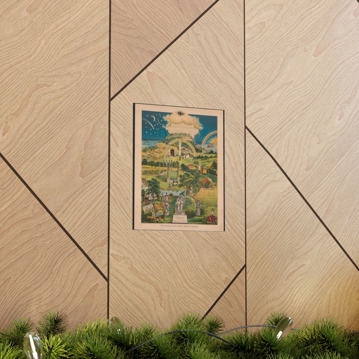 Our emblematic mystic light of masonry High Quality Matte Wall Art Poster for Home, Office, Classroom