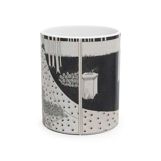 Aubrey Beardsley - La Beale Isould at Joyous Gard Beautiful Novelty Ceramic Coffee Mug 11oz