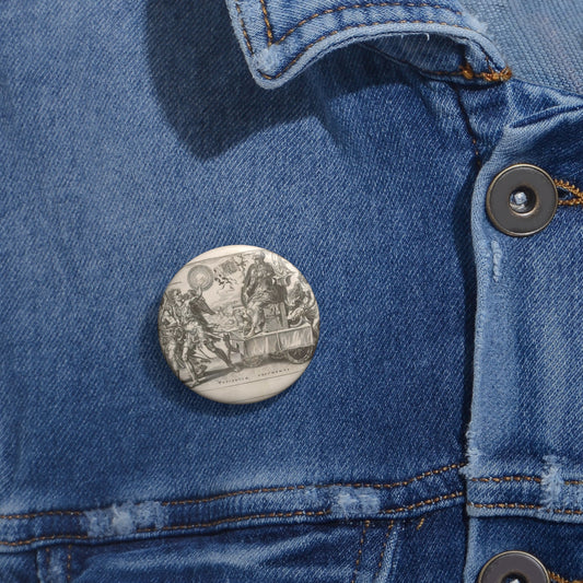 Dirck Volckertsz Coornhert - Triomf van de lijdzaamheid (Patientia) Pin Buttons with Crisp Design