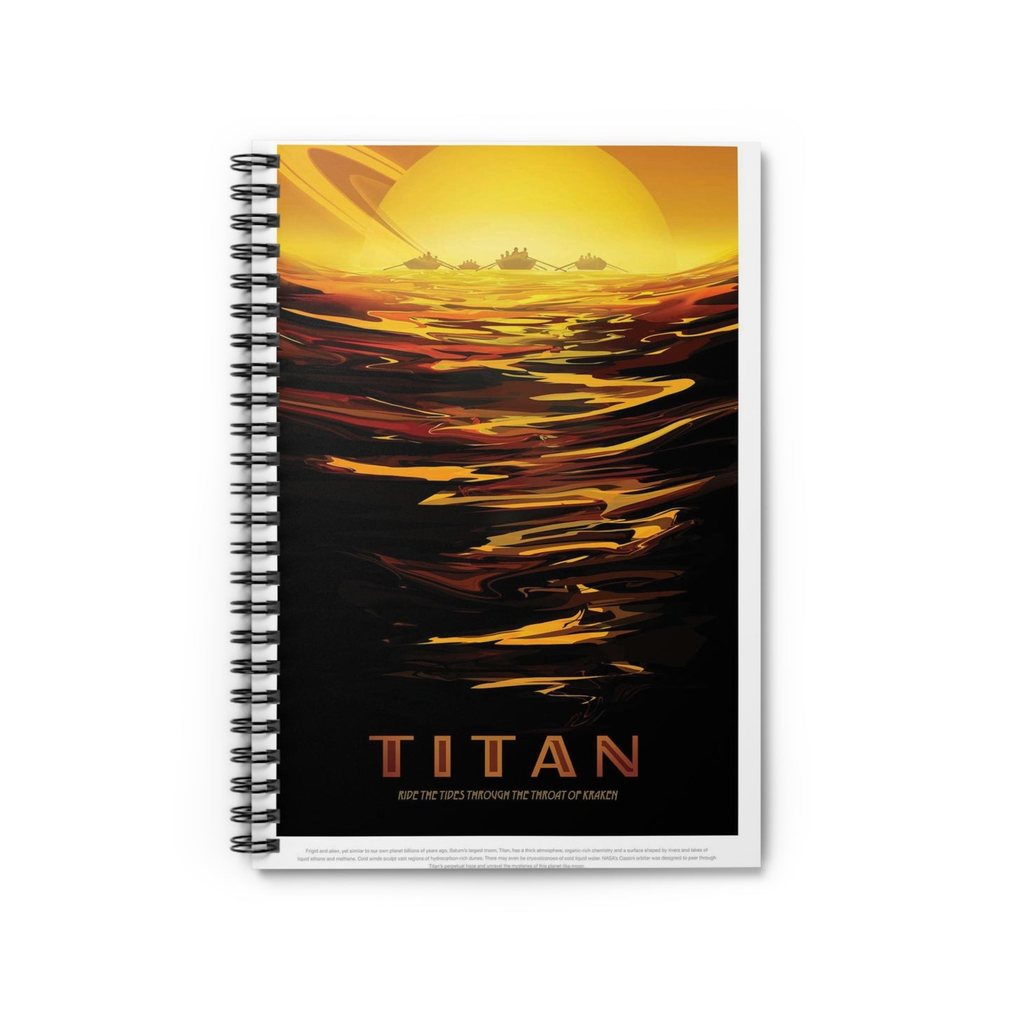 JPL Visions of the Future, Titan Spiral Bound Ruled Notebook with Printed Cover