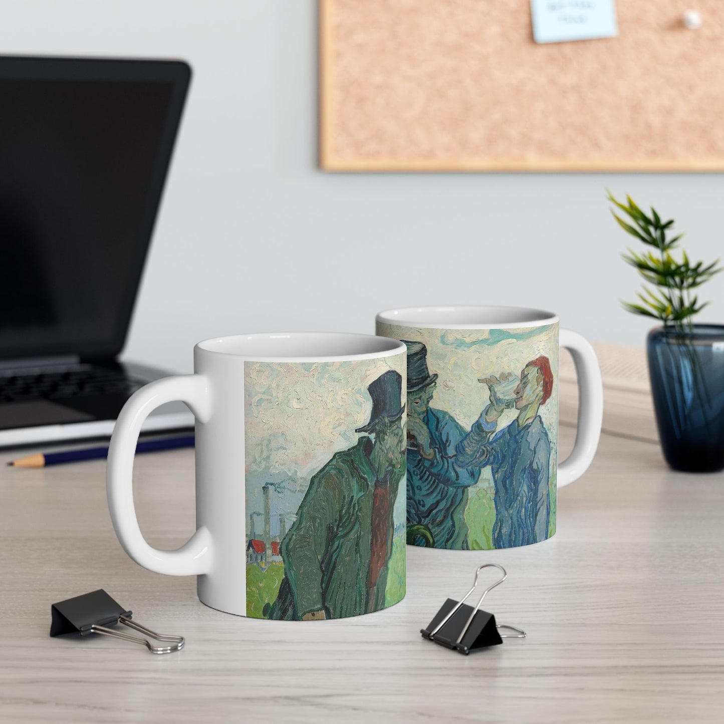 The Drinkers - Public domain dedication, Art Institute of Chicago Beautiful Novelty Ceramic Coffee Mug 11oz