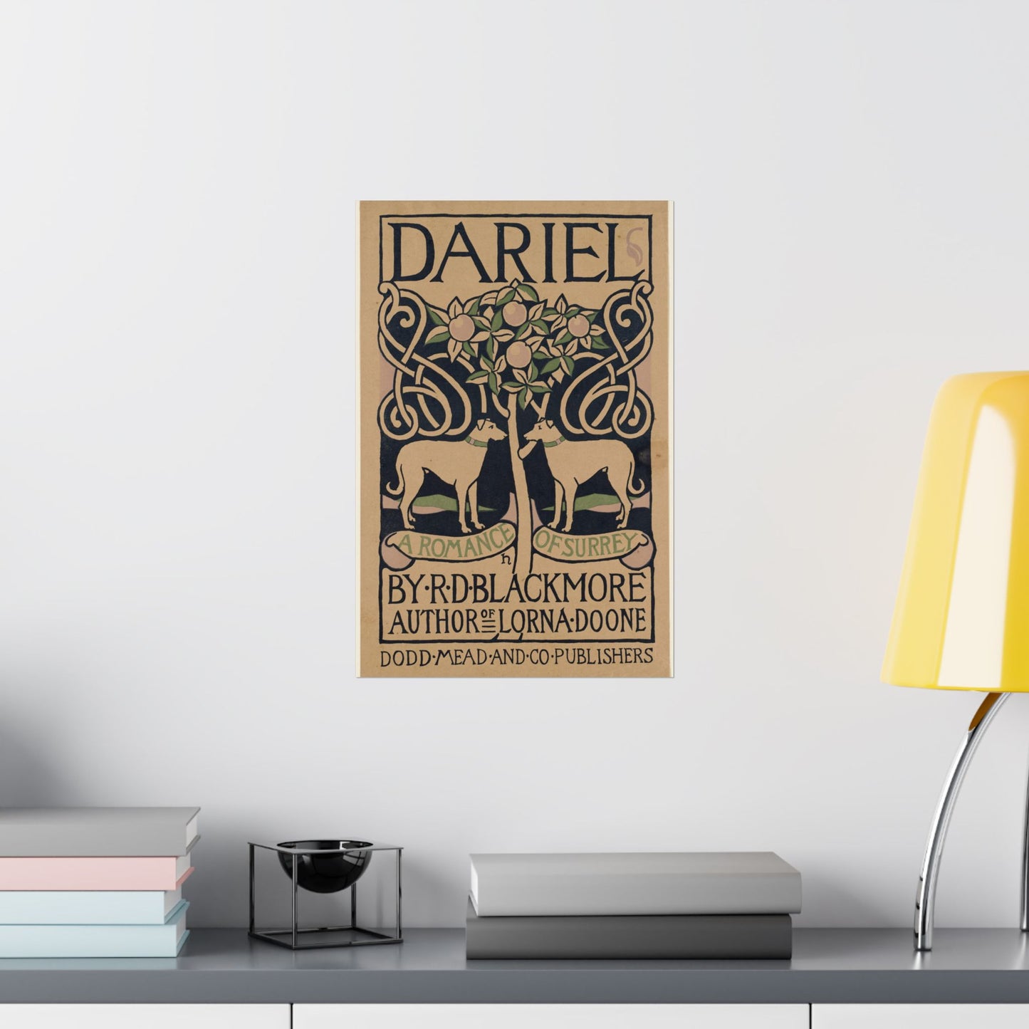 Dariel, a romance of Surrey, by R. D. Blackmore High Quality Matte Wall Art Poster for Home, Office, Classroom