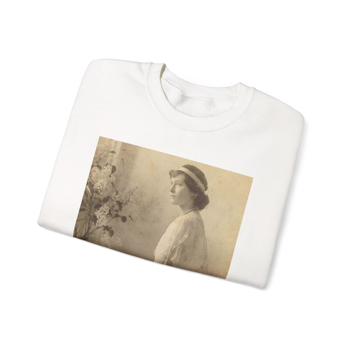 Tatyana Nikolaevna 1914 - Public domain portrait print White Heavy Blend Adult Crew Neck SweatShirt