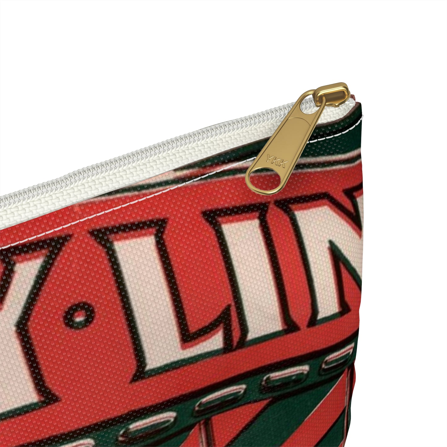 On the joy line - Public domain American sheet music Large Organizer Pouch with Black Zipper