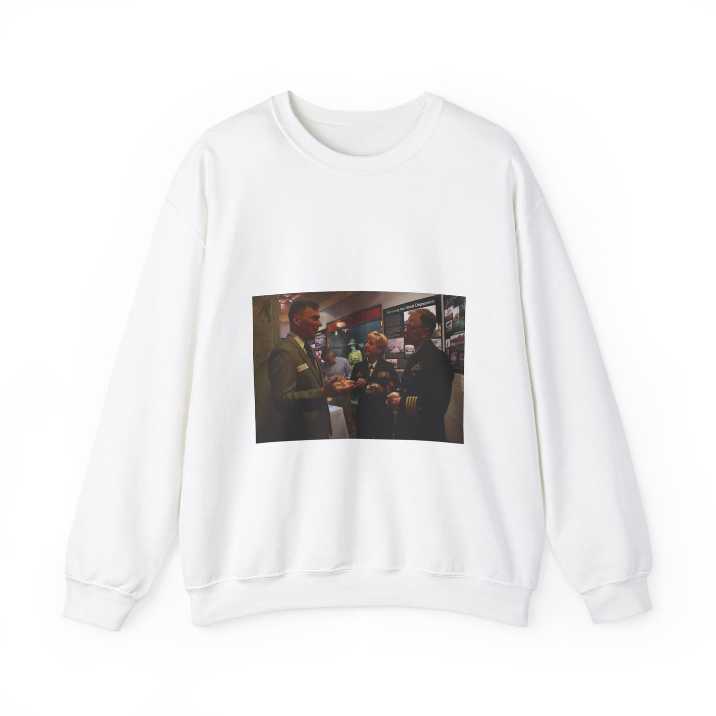 Guests of U.S. Marine Brig. Gen. Terry V. Williams, White Heavy Blend Adult Crew Neck SweatShirt