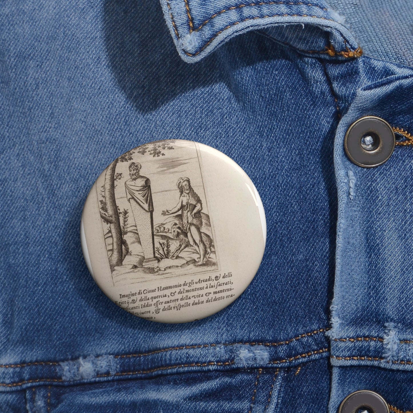 Imagine di Gioue Hammonio de gli Arcadi... Pin Buttons with Crisp Design