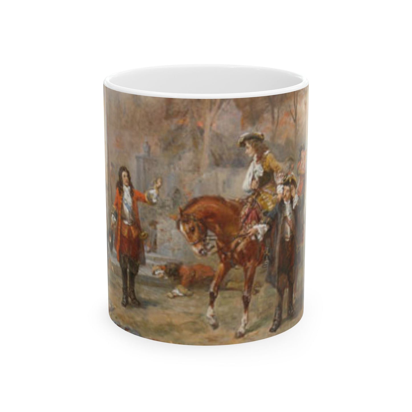 The Duke of Marlborough greeting Prince Eugene of Savoy after their victory at Blenheim Beautiful Novelty Ceramic Coffee Mug 11oz