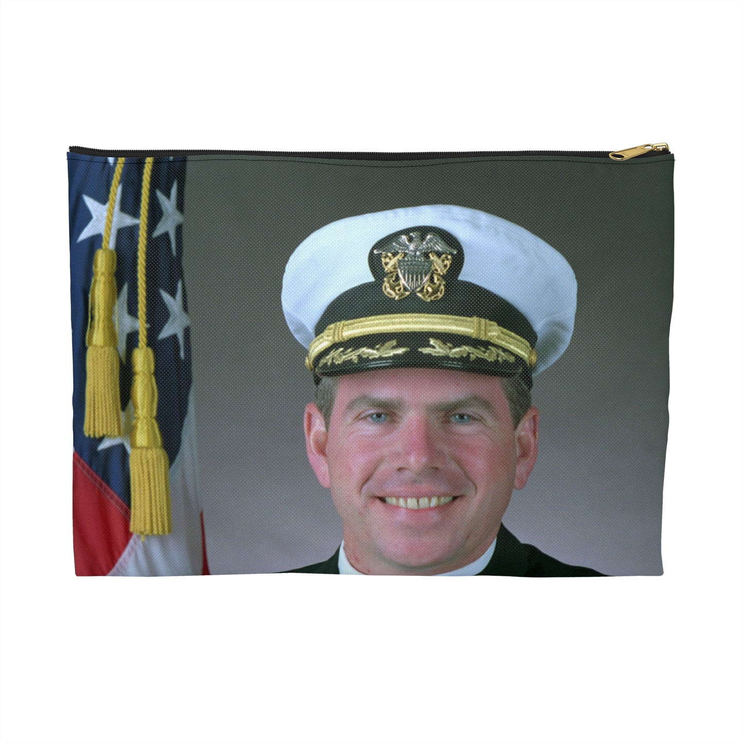 Commander Theodore J. Hoffman, USN Large Organizer Pouch with Black Zipper