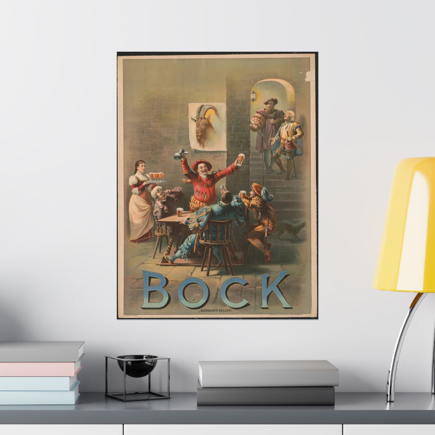 Bock, "Auerbach's keller" - Print, Library of Congress collection High Quality Matte Wall Art Poster for Home, Office, Classroom