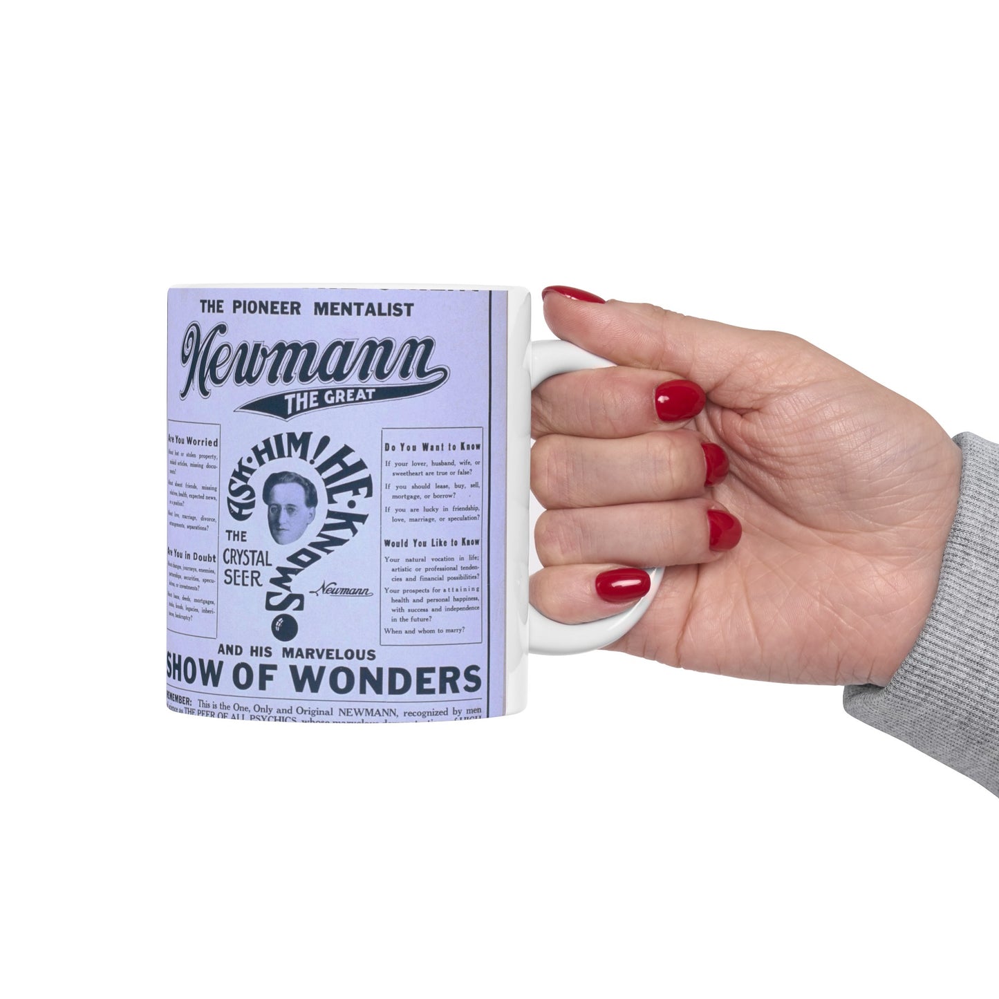 A night in the Orient the pioneer mentalist Newmann the Great and his marvelous show of wonders. Beautiful Novelty Ceramic Coffee Mug 11oz