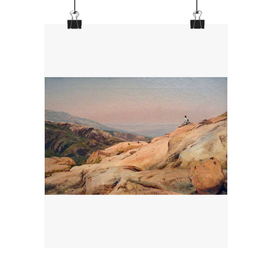 Mount Desert Island, Maine, by Jervis McEntee, 1864, oil on canvas - National Gallery of Art, Washington - DSC00124 High Quality Matte Wall Art Poster for Home, Office, Classroom