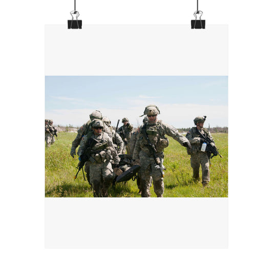U.S. Army Sgt. Sean Fernandes (right), team leader, High Quality Matte Wall Art Poster for Home, Office, Classroom