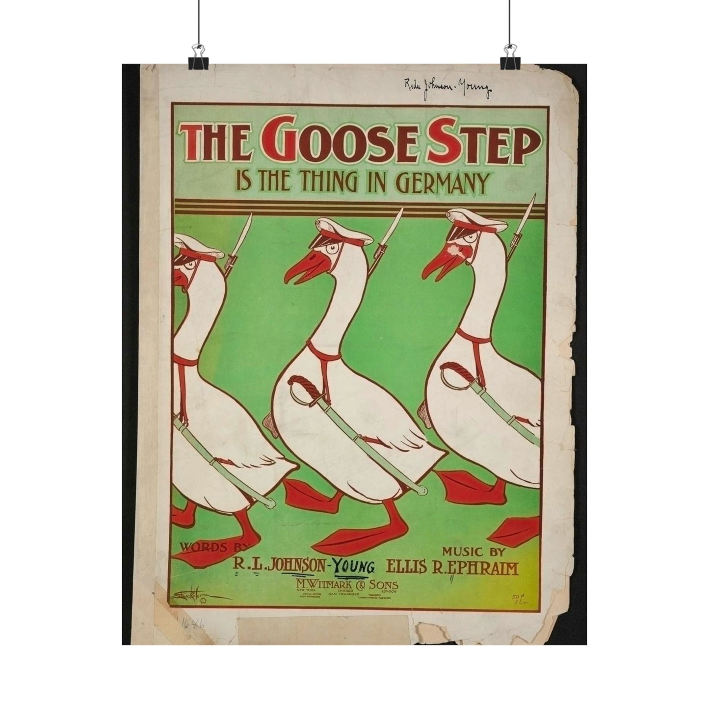 The goose step is the thing in Germany High Quality Matte Wall Art Poster for Home, Office, Classroom