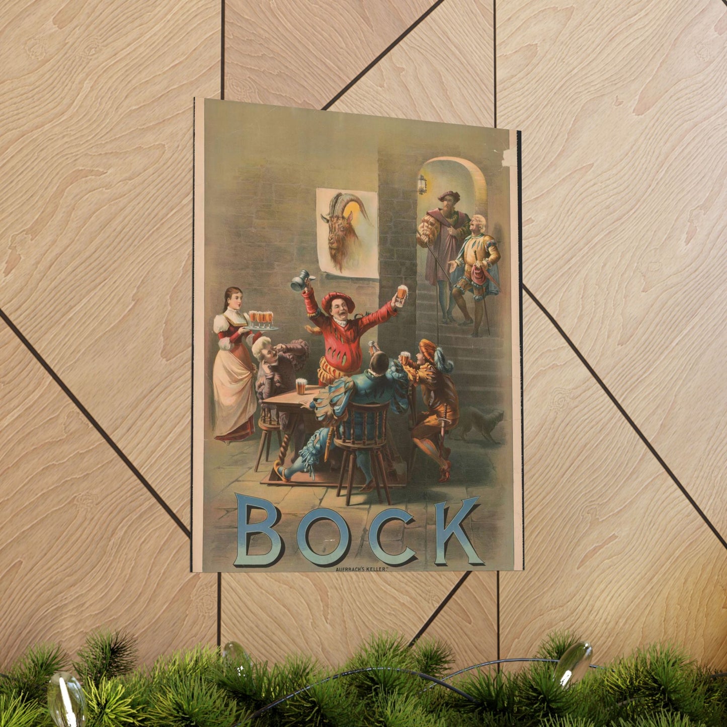 Bock, "Auerbach's keller" - Print, Library of Congress collection High Quality Matte Wall Art Poster for Home, Office, Classroom