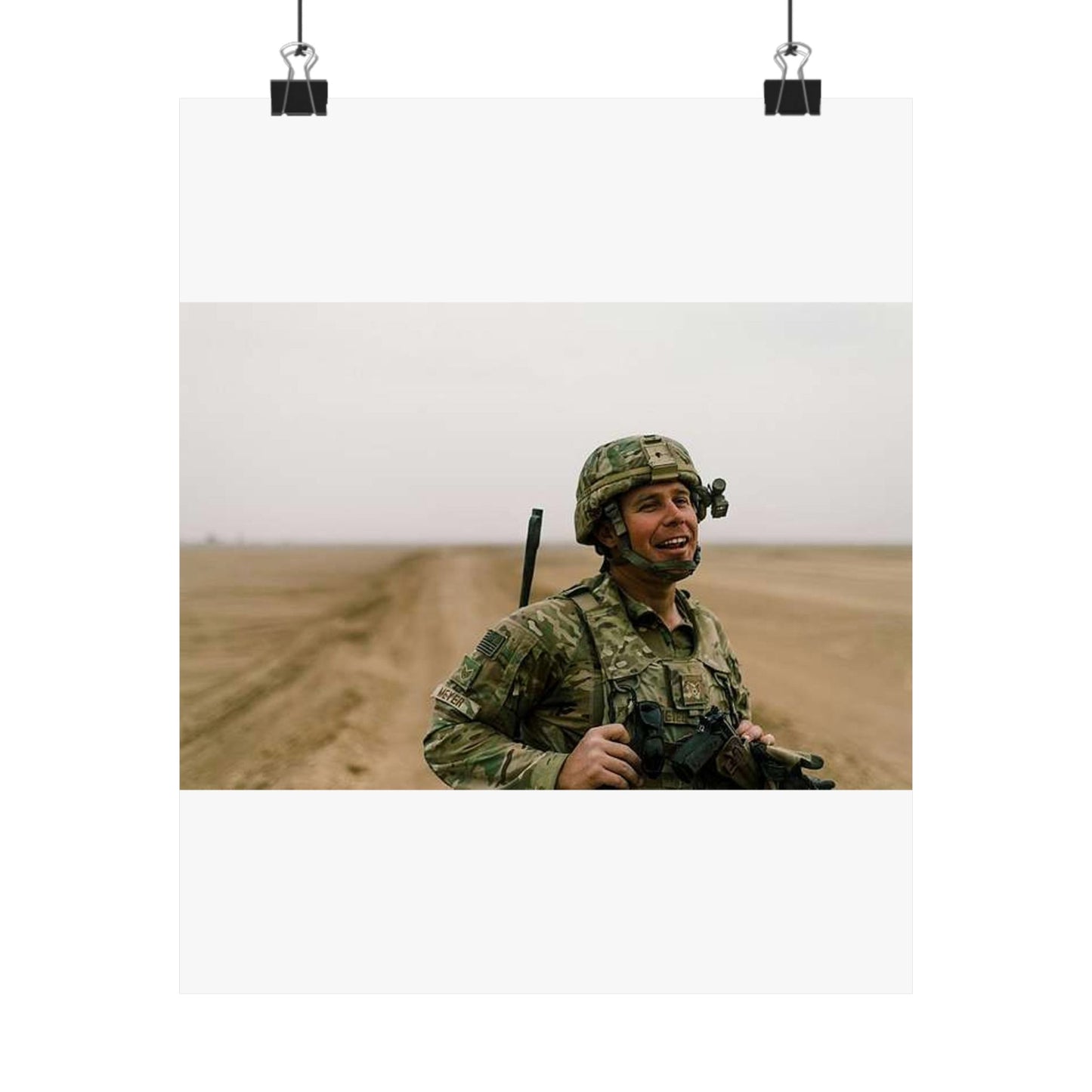 U.S. Air Force Staff Sgt. Andrew Meyer, 821st Contingency High Quality Matte Wall Art Poster for Home, Office, Classroom