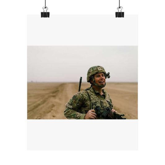 U.S. Air Force Staff Sgt. Andrew Meyer, 821st Contingency High Quality Matte Wall Art Poster for Home, Office, Classroom