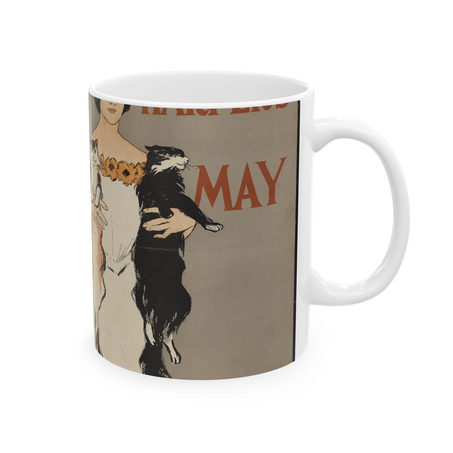 Edward Penfield - Harper's May, Art Nouveau Poster Beautiful Novelty Ceramic Coffee Mug 11oz