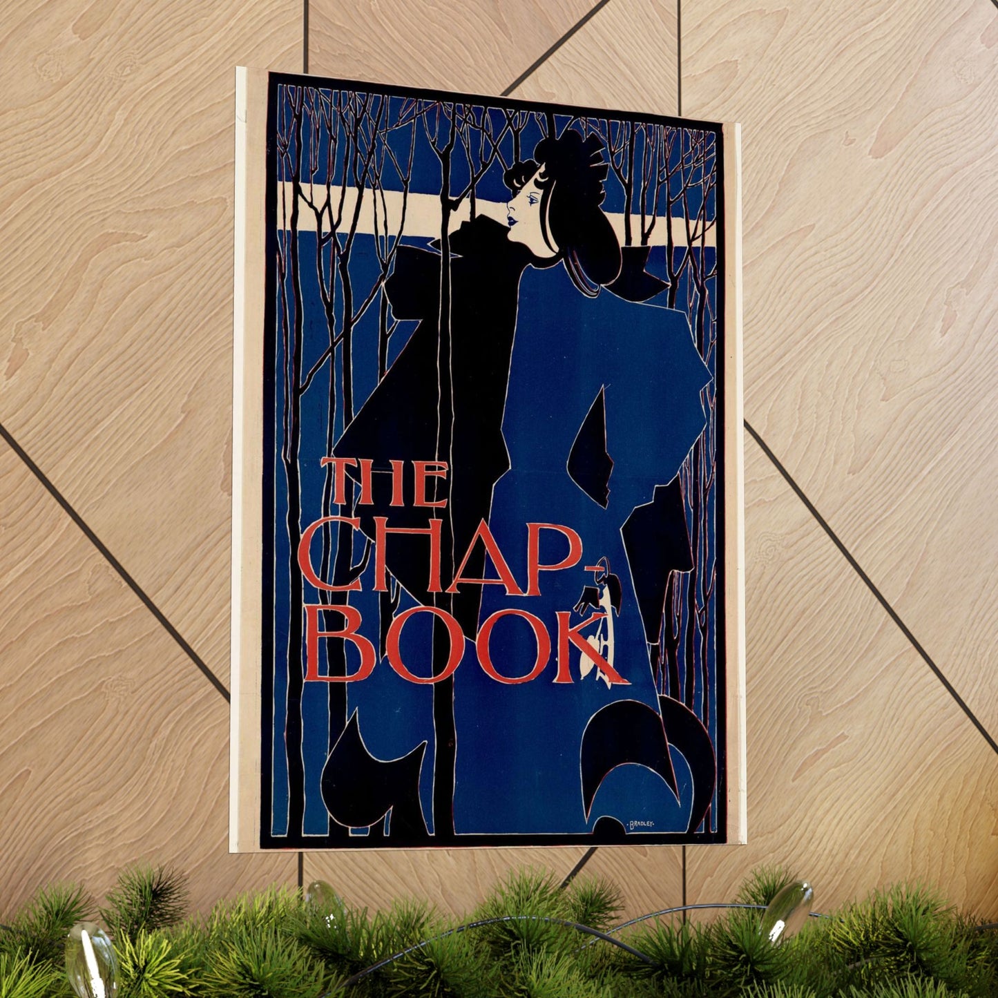 Will Bradley - The chap-book - Art nouveau public domain poster High Quality Matte Wall Art Poster for Home, Office, Classroom