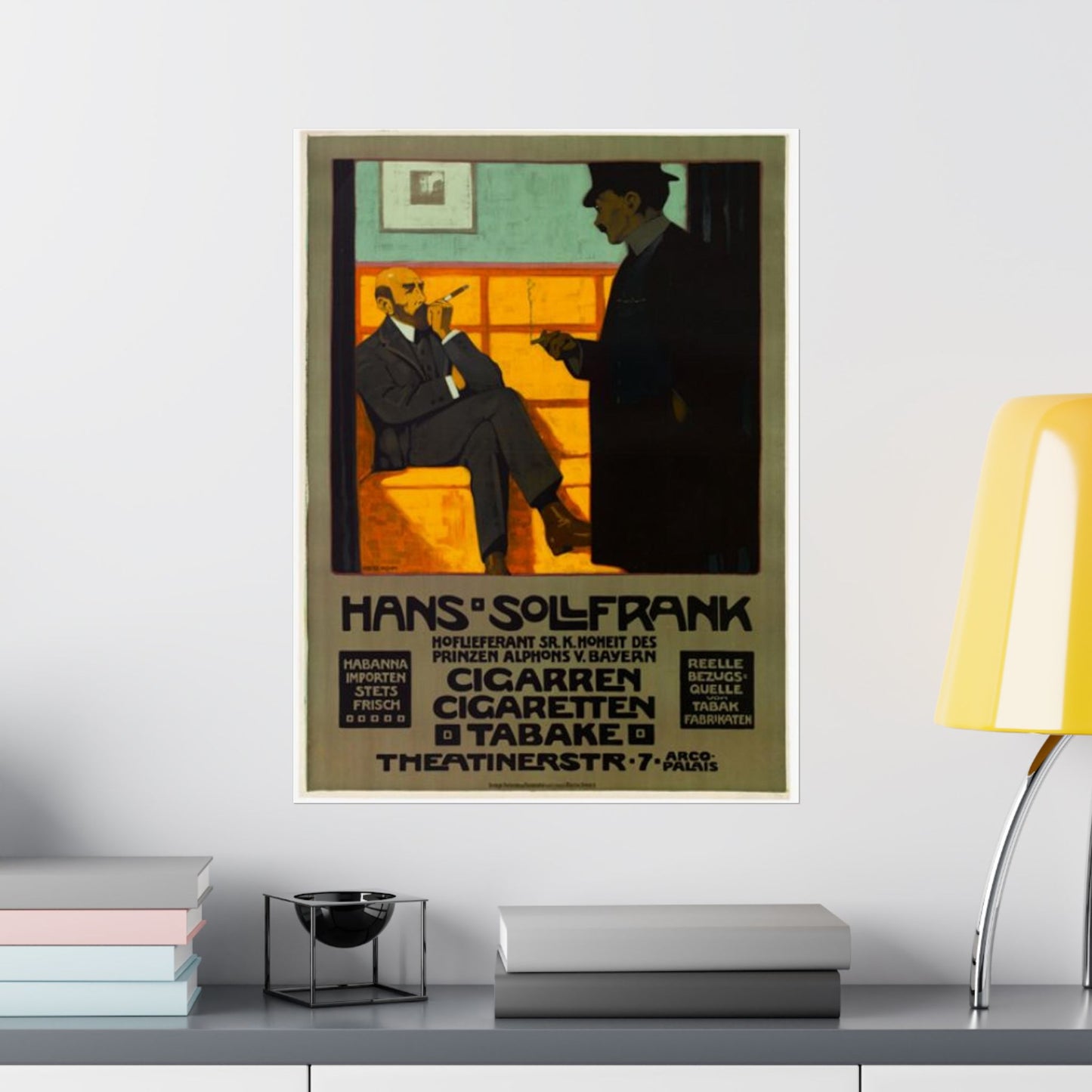 Hans Sollfrank - Fritz Rehm - Art nouveau public domain poster - Art nouveau public domain image High Quality Matte Wall Art Poster for Home, Office, Classroom