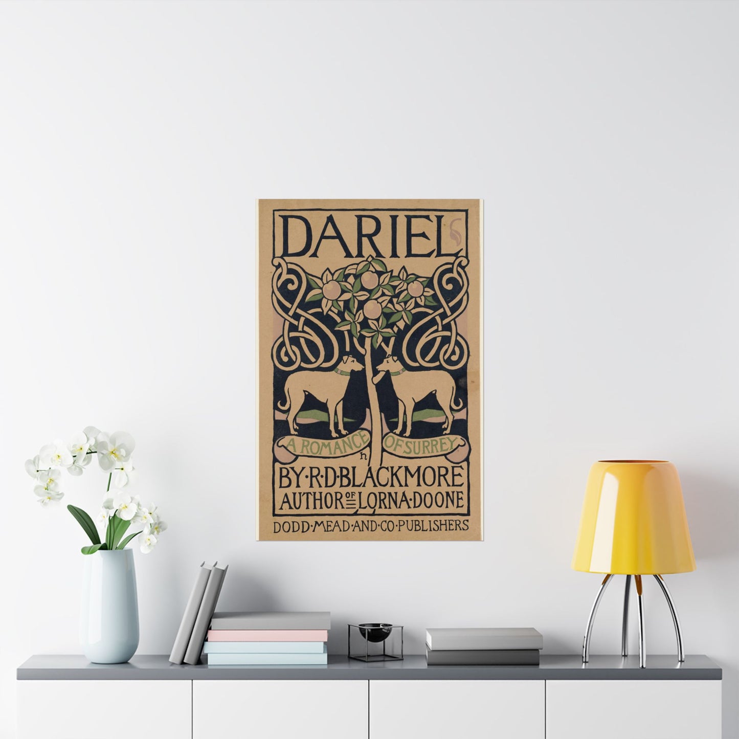 Dariel, a romance of Surrey, by R. D. Blackmore High Quality Matte Wall Art Poster for Home, Office, Classroom