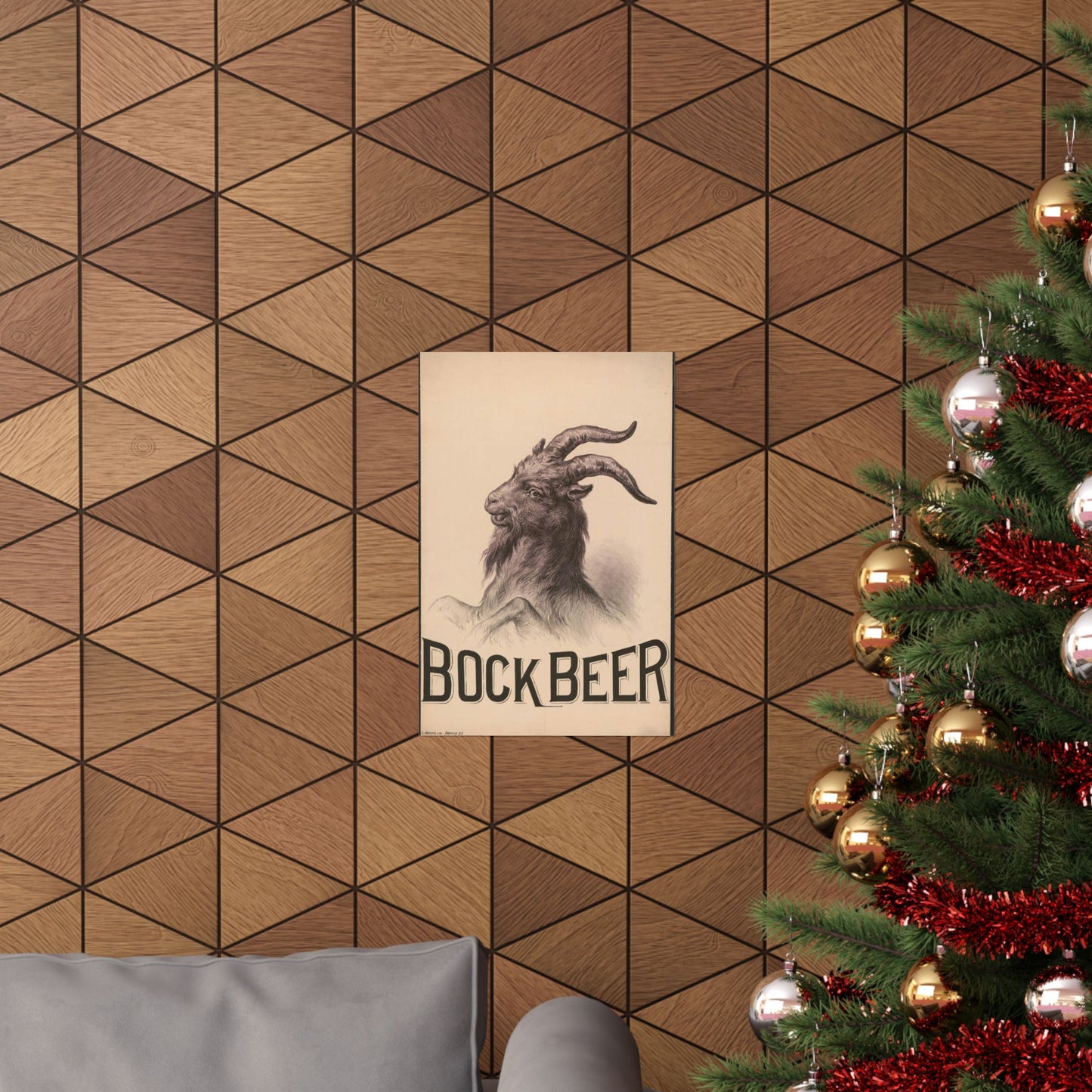 Bock Beer - Print, Library of Congress collection High Quality Matte Wall Art Poster for Home, Office, Classroom