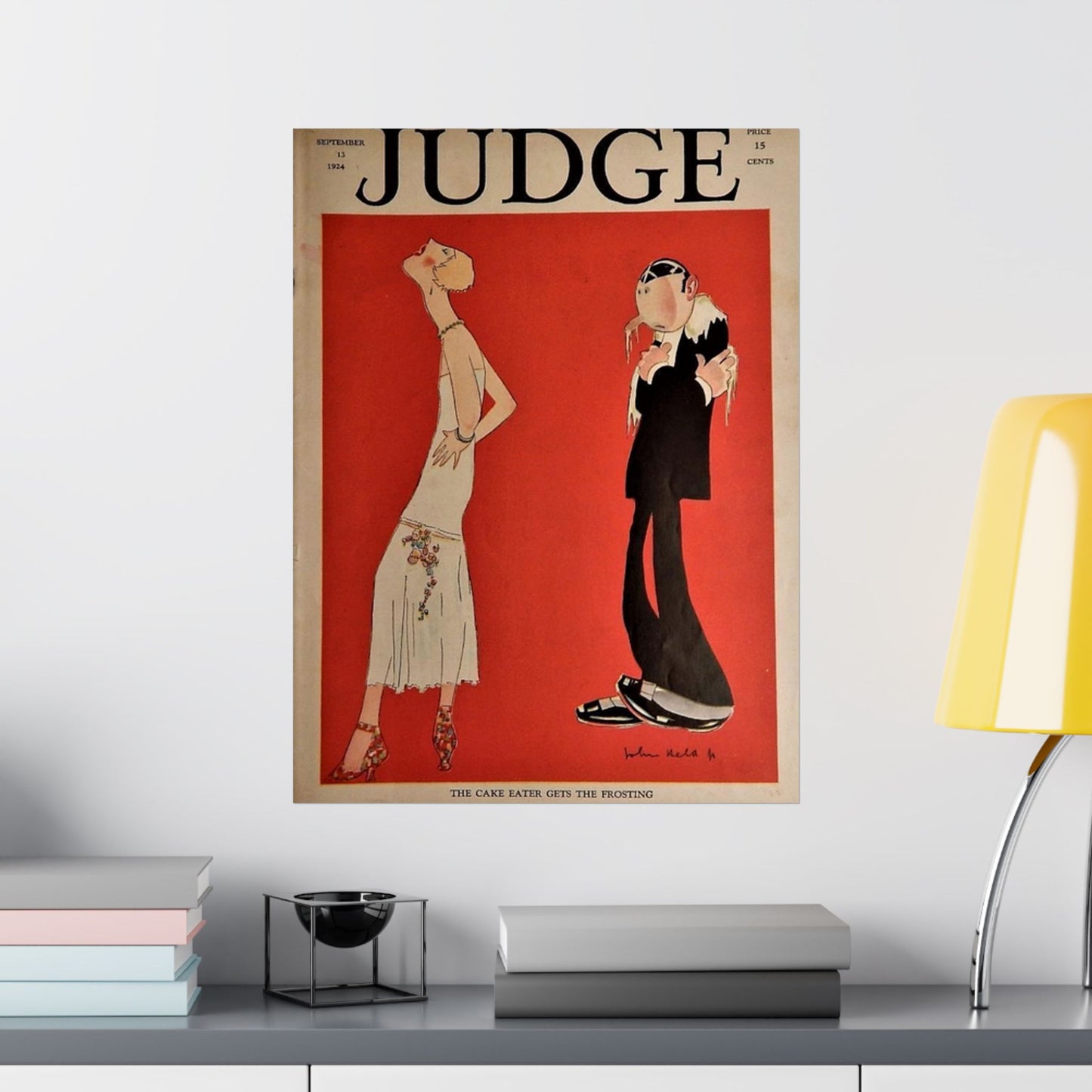 JudgeMagazine13Sep1924 - Art Deco public domain image High Quality Matte Wall Art Poster for Home, Office, Classroom