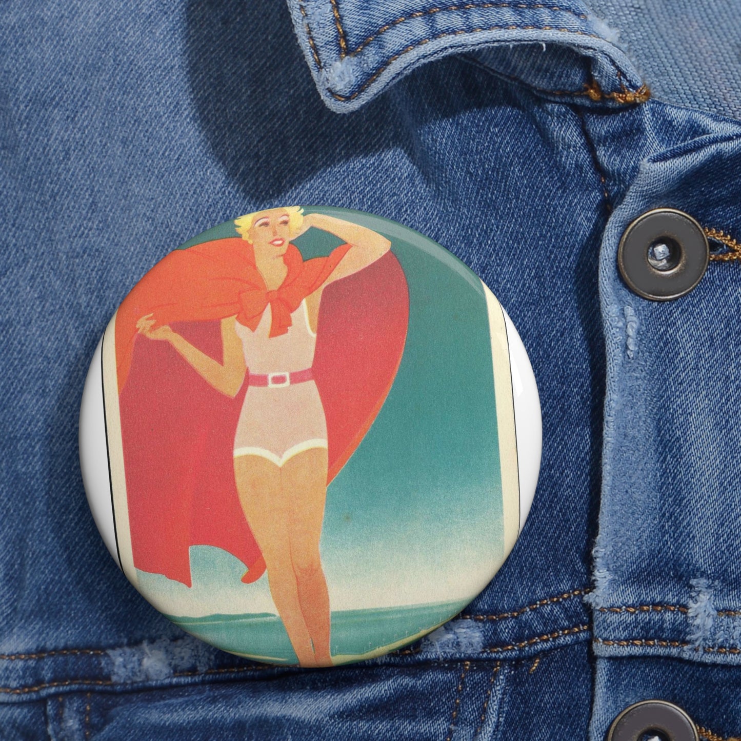 Jupp Wiertz - Zoppot, das Weltbad an der Ostsee Pin Buttons with Crisp Design