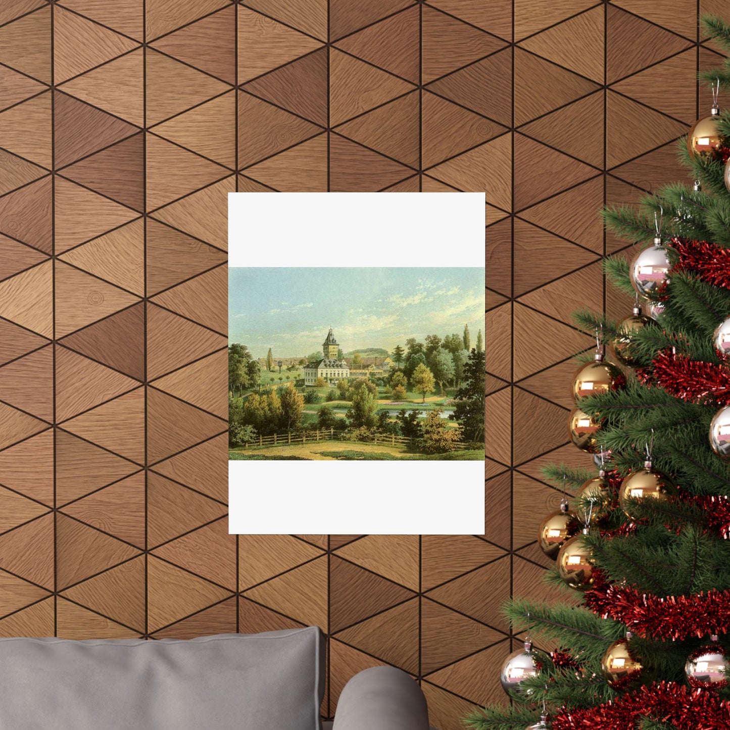 Schloss Peilau-Gladishof Sammlung Duncker High Quality Matte Wall Art Poster for Home, Office, Classroom
